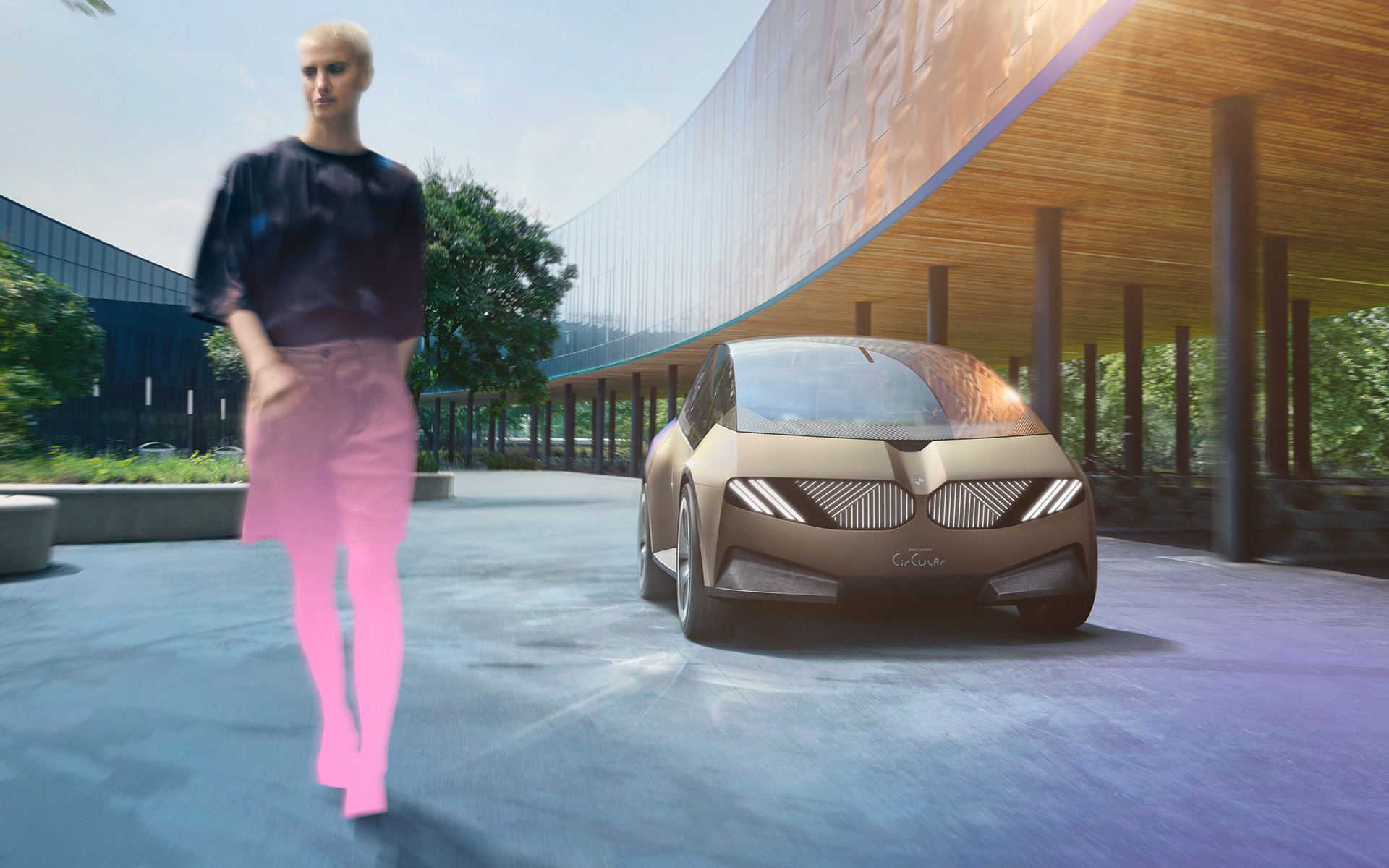 BMW i Vision Circular 2021 samochód studyjny impresja 1